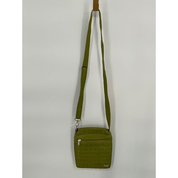 Lug‎ Quilted Crossbody Bag With Adjustable Strap & Zipper Pocket - Olive Green - Picture 1 of 6